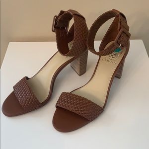 Vince Camuto strap heels 3”